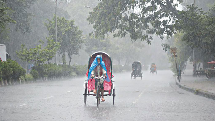 বজ্রসহ বৃষ্টির পূর্বাভাস