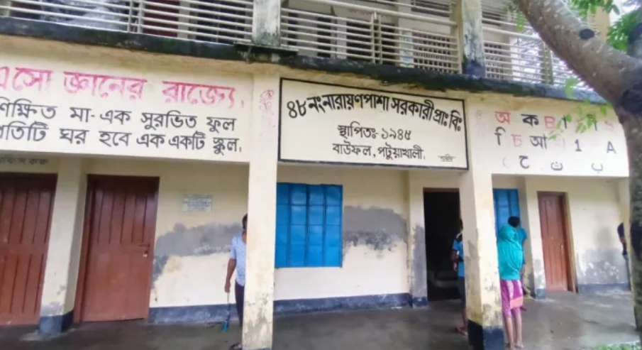 বাউফলে স্কুল থেকে অজ্ঞাত নারীর লাশ উদ্ধার