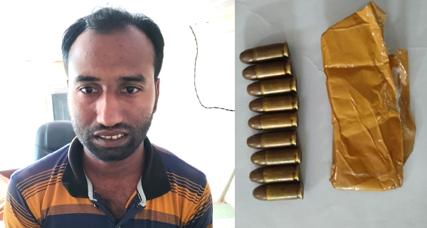 বেনাপোল পোর্ট থানা পুলিশের হাতে ৯ রাউন্ড গুলিসহ আটক ১