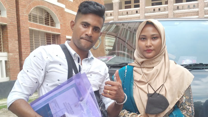 প্রেমের টানে বাংলাদেশে ইন্দোনেশিয়ার তরুণী